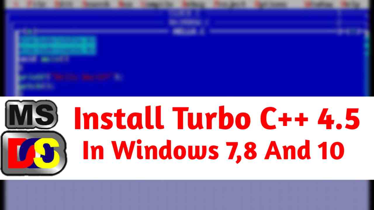download c compiler for windows 10 64 bit turbo c++