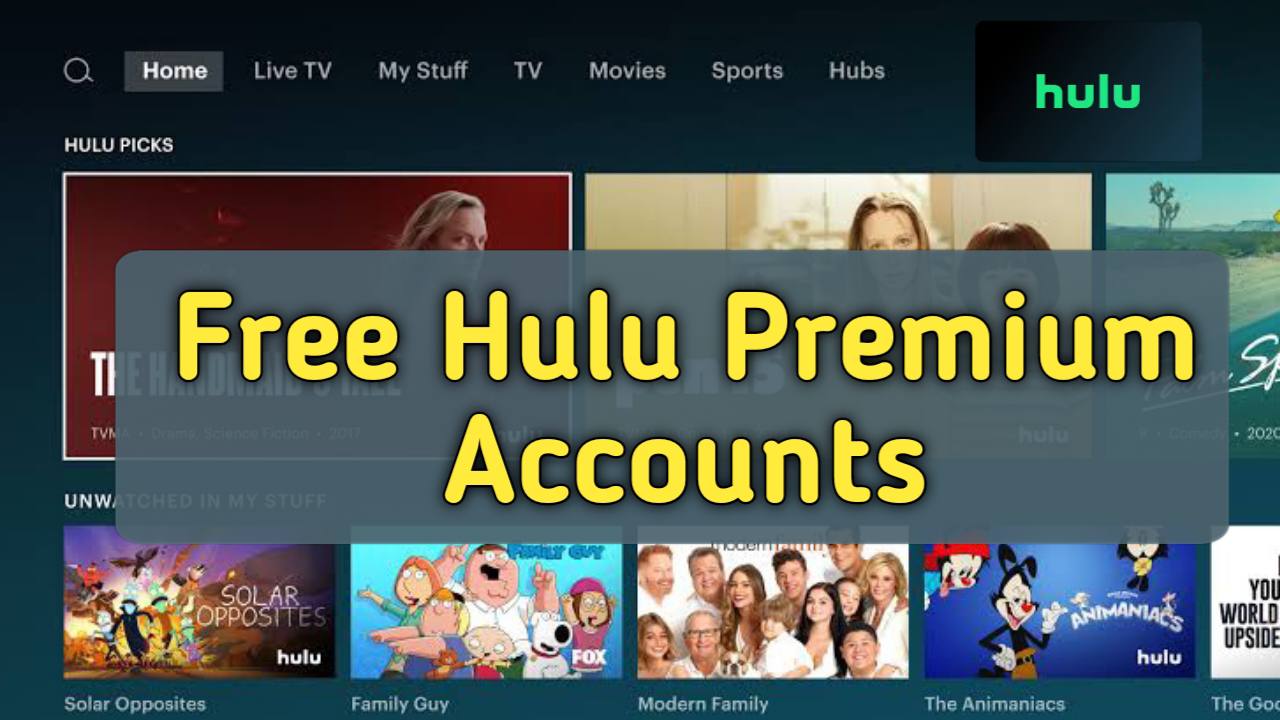 1000+ Free Hulu Account 100 Working Email & Passwords
