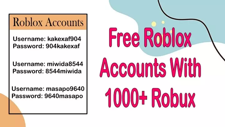 120+ Free Roblox Accounts With 10000+ Robux 2024