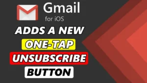 Gmail For iOS unsubscribe button