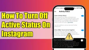 How To Turn Off Active Status On Instagram