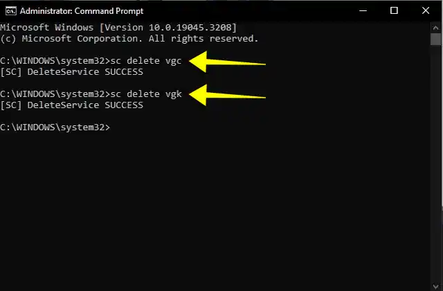 Uninstall Valorant Using CMD