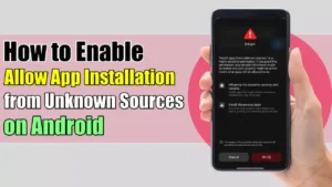 Feature images for Allow App Installation from Unknown Sources