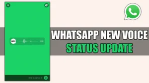 whatsapp voice notes status update