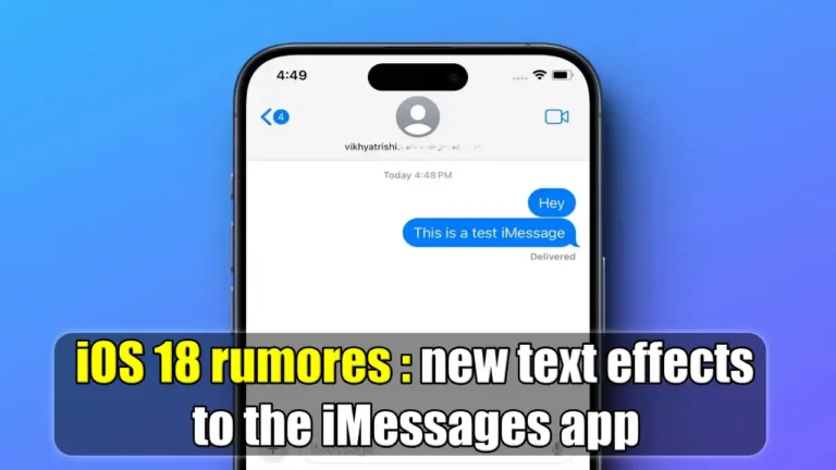 iOS 18 text effects to the iMessage app