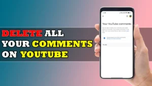 delete your YouTube comment history