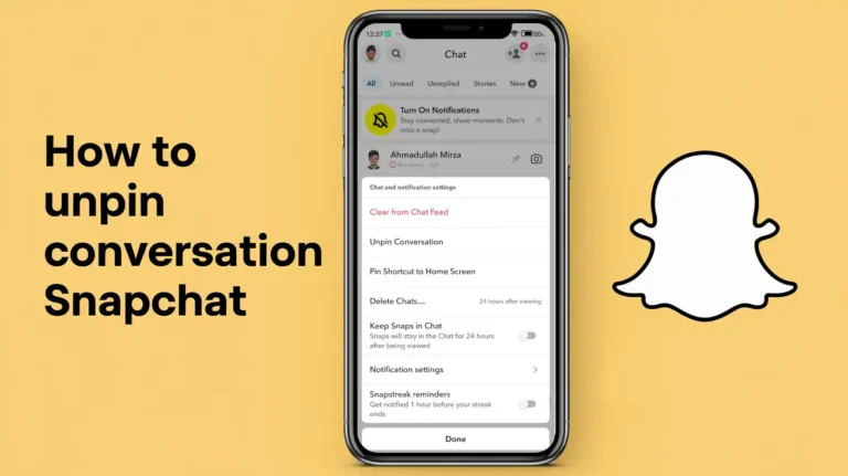 Unpin Someone on Snapchat