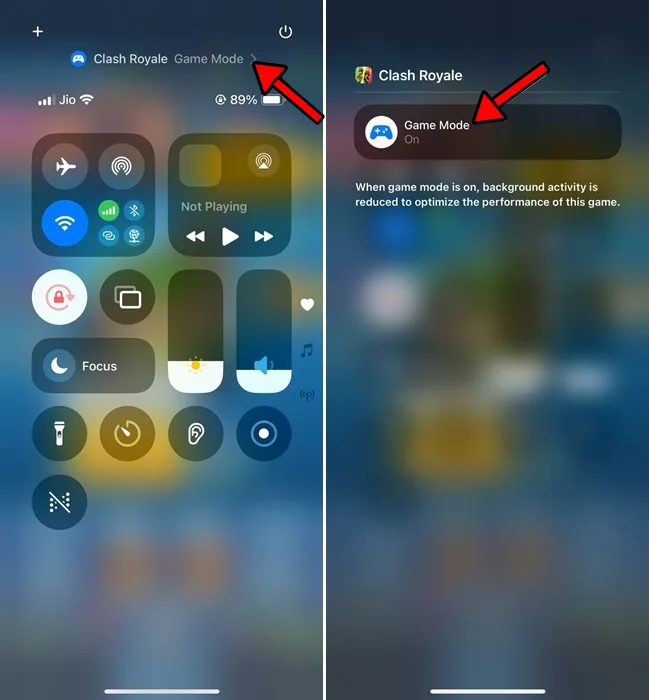 Enable Game Mode on iPhone ios 18