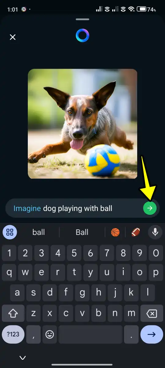 Whatsapp meta ai created image