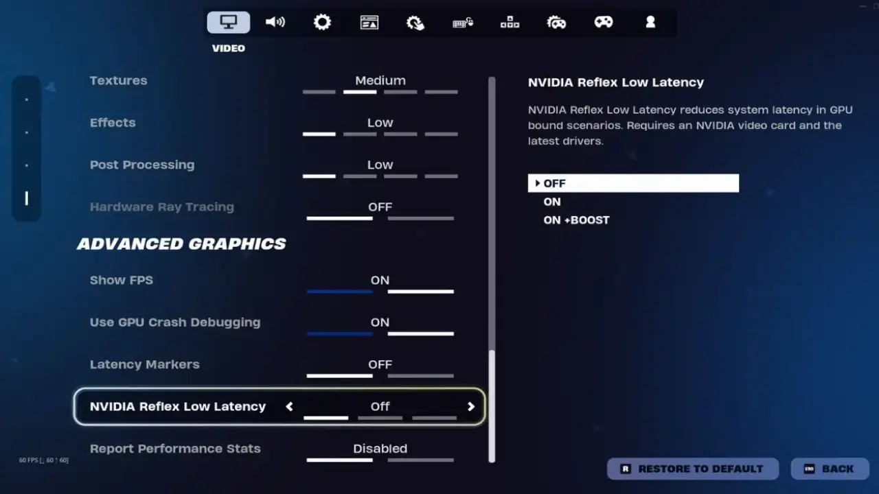 Best Fortnite Advanced Setting