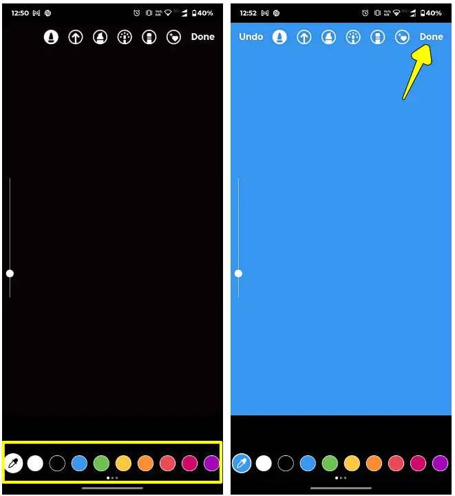 Change Background Color on Instagram Story to a Solid Color